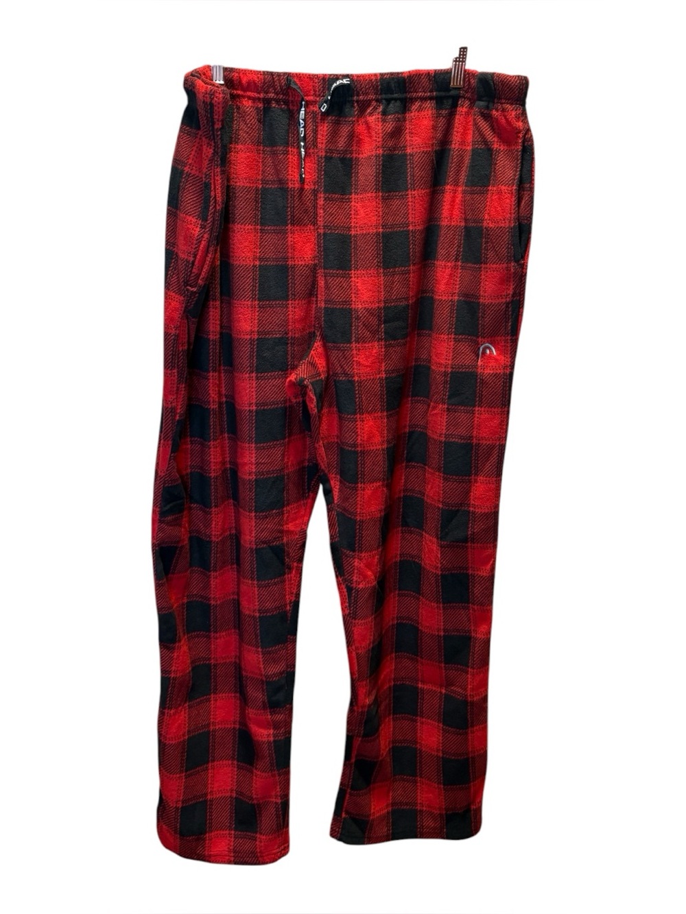 Head.com Red and Black Plaid Fleece Pants